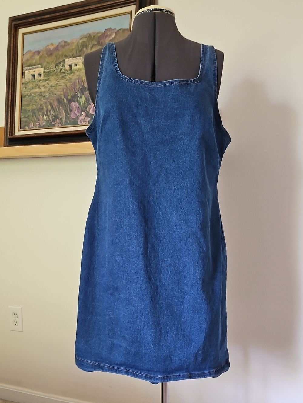 Derek Heart Indigo Denim Tank Dress